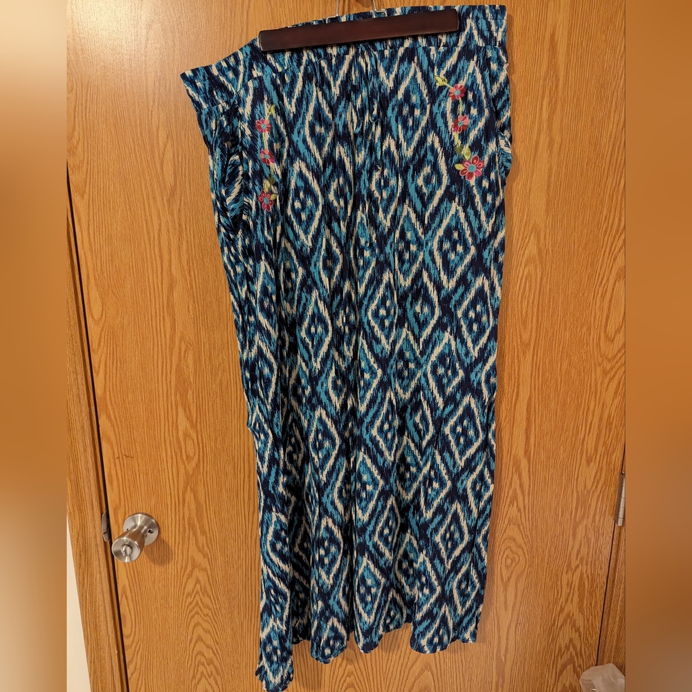 Cato, 18-20W, Navy, Teal, and White